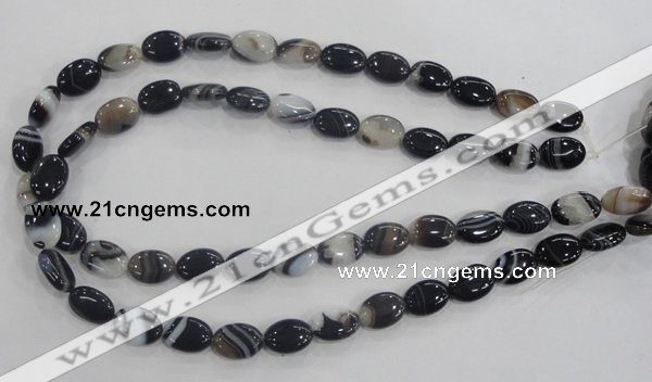 CAA210 15.5 inches 10*14mm oval madagascar agate beads