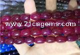 CAA2117 15.5 inches 10*14mm drum agate beads wholesale