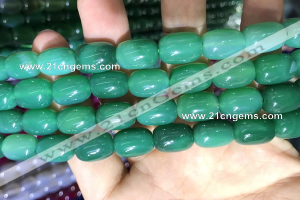 CAA2124 15.5 inches 10*14mm drum agate beads wholesale