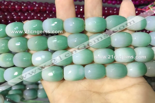 CAA2141 15.5 inches 12*16mm faceted drum agate beads wholesale