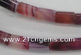 CAA215 15.5 inches 8*12mm column madagascar agate beads