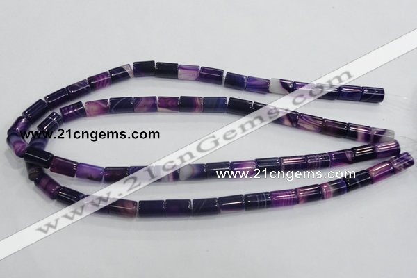 CAA216 15.5 inches 8*12mm column madagascar agate beads