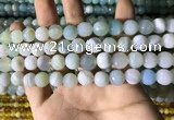 CAA2242 15.5 inches 10mm faceted round banded agate beads