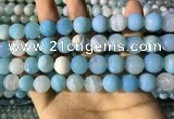 CAA2246 15.5 inches 12mm faceted round banded agate beads