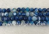 CAA2260 15.5 inches 12mm faceted round banded agate beads