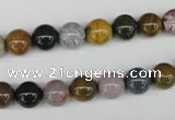 CAA230 15.5 inches 8mm round ocean agate gemstone beads wholesale