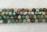 CAA2303 15.5 inches 10mm round banded agate gemstone beads