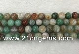 CAA2304 15.5 inches 12mm round banded agate gemstone beads