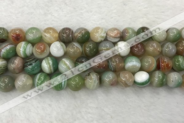 CAA2305 15.5 inches 14mm round banded agate gemstone beads