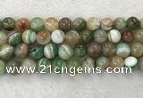 CAA2306 15.5 inches 16mm round banded agate gemstone beads