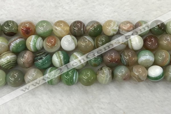 CAA2306 15.5 inches 16mm round banded agate gemstone beads