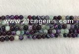 CAA2312 15.5 inches 6mm round banded agate gemstone beads