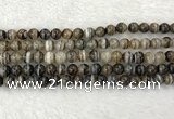 CAA2317 15.5 inches 8mm round banded agate gemstone beads