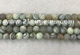 CAA2319 15.5 inches 10mm round banded agate gemstone beads