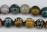 CAA233 15.5 inches 14mm round ocean agate gemstone beads wholesale