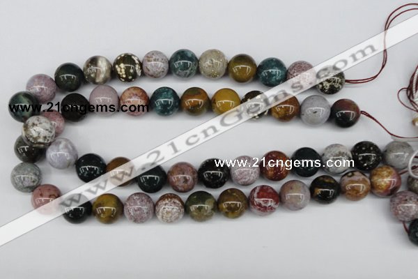 CAA233 15.5 inches 14mm round ocean agate gemstone beads wholesale