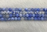 CAA2333 15.5 inches 8mm round banded agate gemstone beads