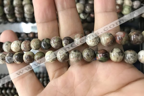 CAA2373 15.5 inches 10mm round ocean agate beads wholesale