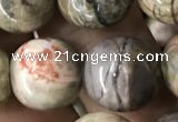 CAA2375 15.5 inches 14mm round ocean agate beads wholesale