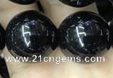 CAA2409 15.5 inches 18mm round black agate beads wholesale