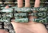 CAA2700 15.5 inches 14*38mm - 16*43mm teardrop tibetan agate dzi beads