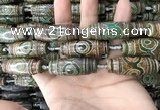 CAA2707 15.5 inches 14*38mm - 16*43mm rice tibetan agate dzi beads