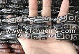 CAA2709 15.5 inches 14*38mm - 16*43mm rice tibetan agate dzi beads