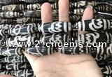 CAA2717 15.5 inches 14*38mm - 16*43mm rice tibetan agate dzi beads