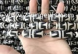 CAA2718 15.5 inches 14*38mm - 16*43mm rice tibetan agate dzi beads