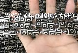 CAA2726 15.5 inches 11*29mm - 13*30mm rice tibetan agate dzi beads