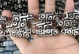 CAA2728 15.5 inches 10*28mm - 11*30mm rice tibetan agate dzi beads