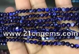 CAA2835 15 inches 4mm faceted round fire crackle agate beads wholesale