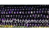 CAA2881 15 inches 6mm faceted round fire crackle agate beads wholesale