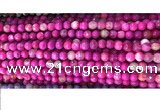 CAA2884 15 inches 6mm faceted round fire crackle agate beads wholesale