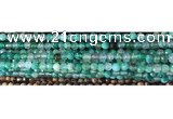 CAA2888 15 inches 6mm faceted round fire crackle agate beads wholesale