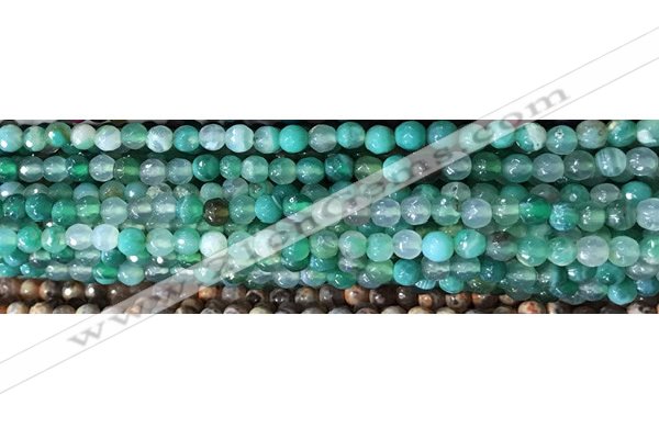 CAA2888 15 inches 6mm faceted round fire crackle agate beads wholesale