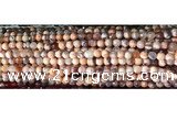 CAA2889 15 inches 6mm faceted round fire crackle agate beads wholesale