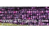 CAA2892 15 inches 6mm faceted round fire crackle agate beads wholesale