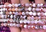 CAA2900 15 inches 6mm faceted round fire crackle agate beads wholesale