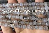 CAA2930 15 inches 6mm faceted round fire crackle agate beads wholesale