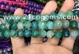 CAA3046 15 inches 10mm faceted round fire crackle agate beads wholesale