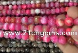 CAA3086 15 inches 10mm faceted round fire crackle agate beads wholesale