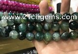 CAA3193 15 inches 14mm faceted round fire crackle agate beads wholesale