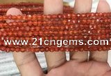 CAA3265 15 inches 4mm faceted round agate beads wholesale