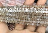 CAA3274 15 inches 4mm faceted round agate beads wholesale