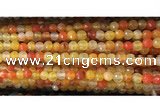 CAA3292 15 inches 6mm faceted round agate beads wholesale