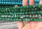 CAA3341 15 inches 8mm faceted round agate beads wholesale