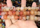 CAA3371 15 inches 10mm faceted round agate beads wholesale