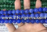 CAA3376 15 inches 10mm faceted round agate beads wholesale