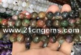 CAA3382 15 inches 10mm faceted round agate beads wholesale